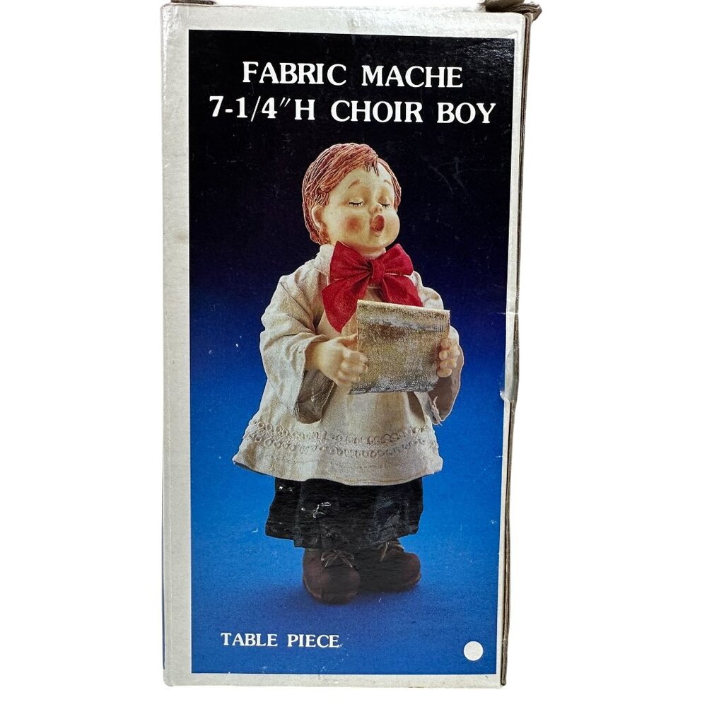 Kurt Adler Santas World Vintage Fabric Mache Choir Boy Christmas Decor in Box 7" - Picture 4 of 14